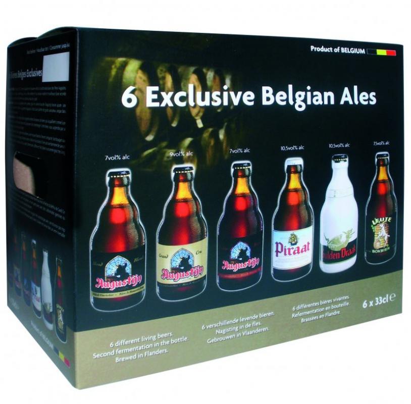 "Exclusive Belgian Ales", gift set (6 bottles) new