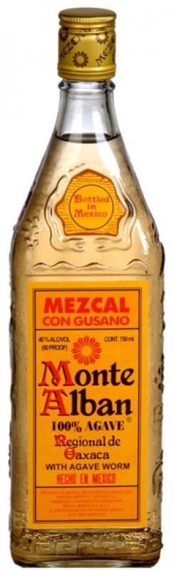 Monte Alban with agave worm