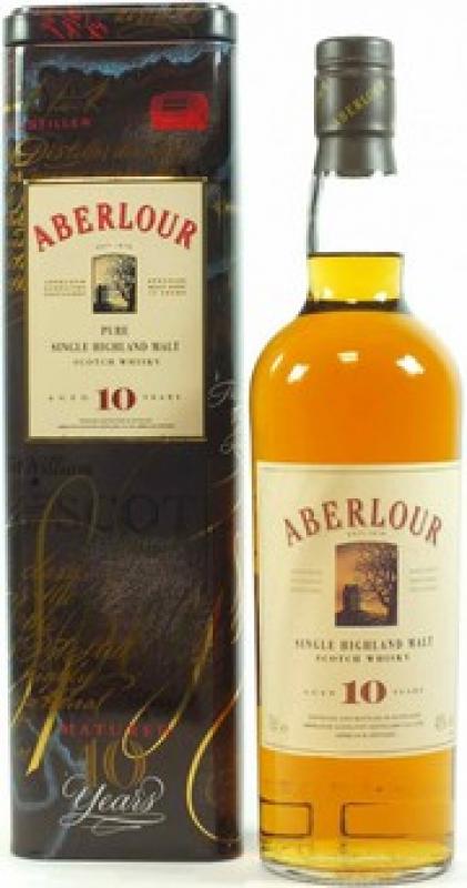 Aberlour 10 Years Old, metal box