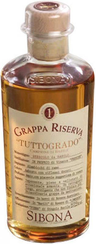 Sibona. Grappa Riserva "Tuttogrado" Barbaresco
