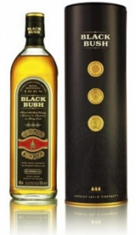 Bushmills Black Bush, with metal box
