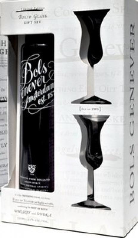 Bols Genever, gift box with 2 glasses