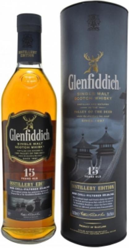 Glenfiddich 15 Years Old "Distillery Edition", in tube,
