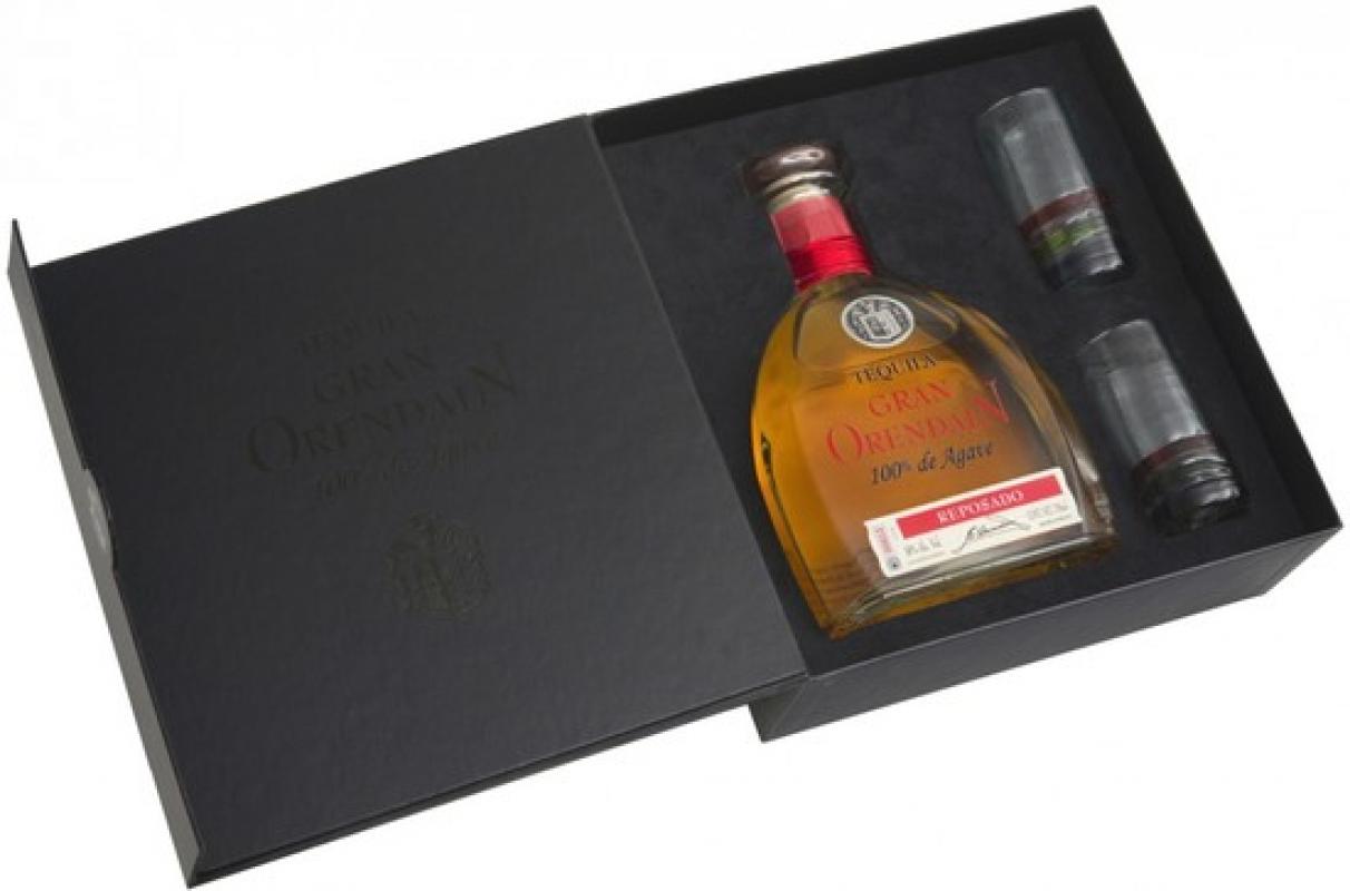 "Gran Orendain" Reposado, gift box with 2 glasses