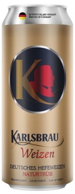 "Karlsbrau" Weizen, in can