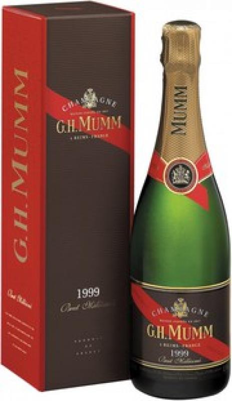 Mumm, "Cordon Rouge" Brut Millesime, Champagne AOC, 1999, gift box