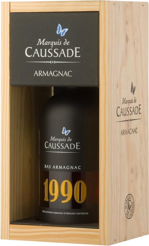 Bas Armagnac AOC, 1990, wooden box