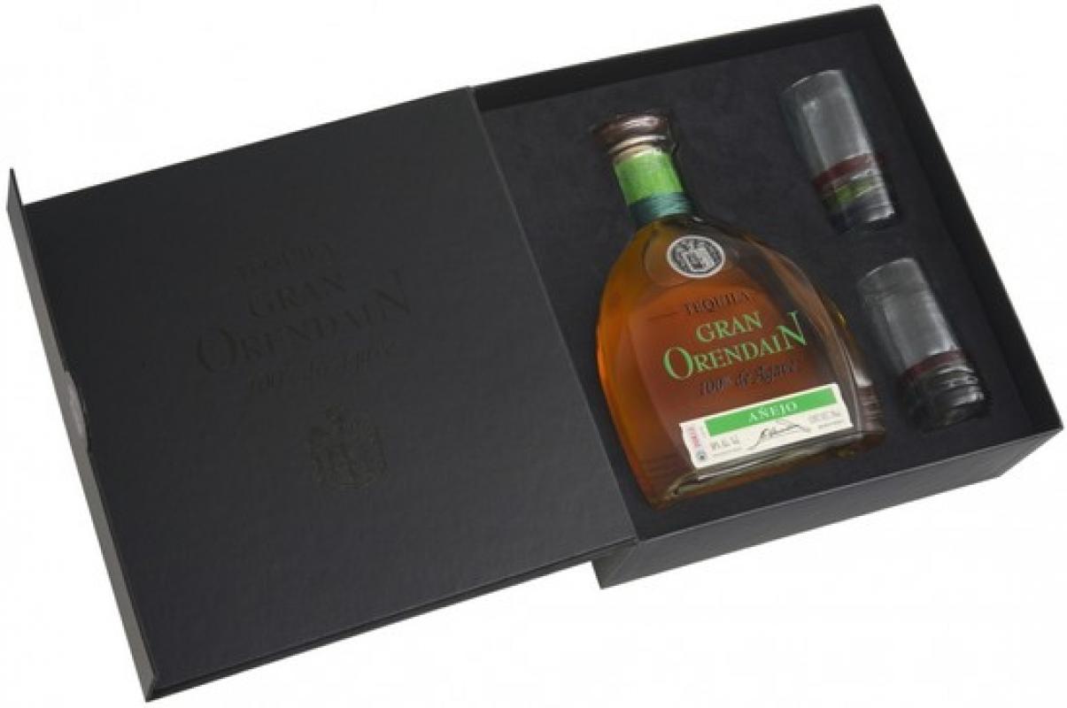 "Gran Orendain" Anejo, gift box with 2 glasses