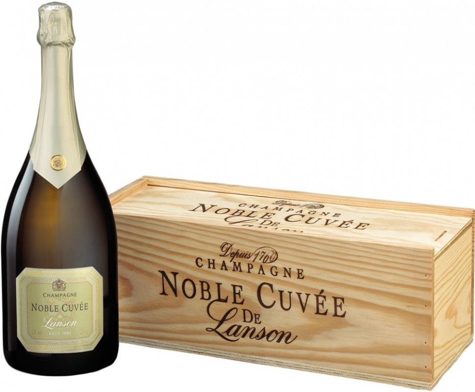 "Noble Cuvee de Lanson" Brut, 1995, wooden box