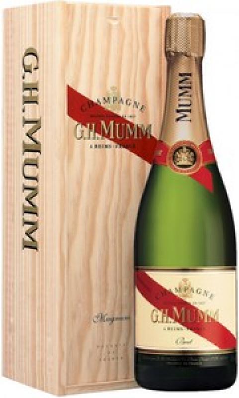 Mumm, "Cordon Rouge" AOC, wooden box