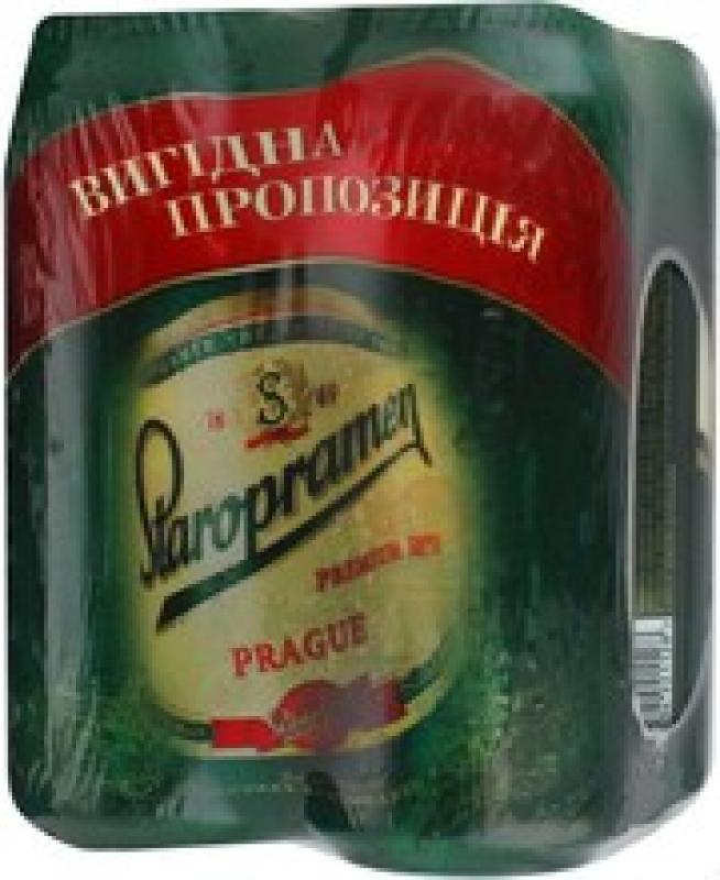 "Staropramen" Premium, set of 4 can
