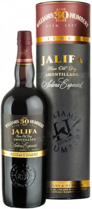 Williams & Humbert, "Jalifa" Amontillado Solera Especial 30 years, gift tube