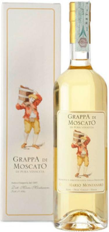 Montanaro, Grappa di Moscato, gift box