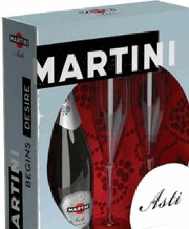Asti Martini 2 glasses pack