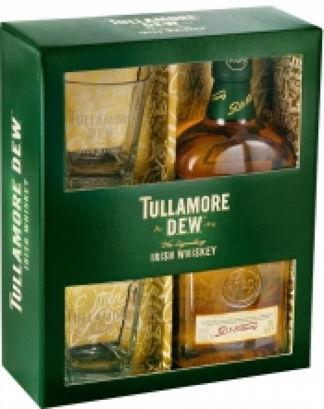 Tullamore Dew, gift box with 2 glasses