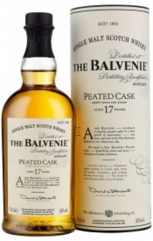 Balvenie Peated Cask, 17 Years Old, gift tube