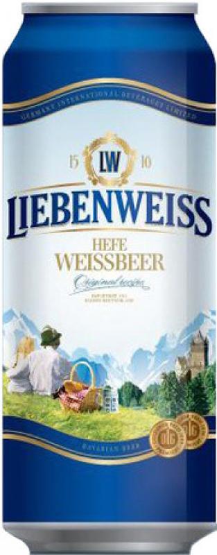 "Liebenweiss" Hefe-Weissbier, in can