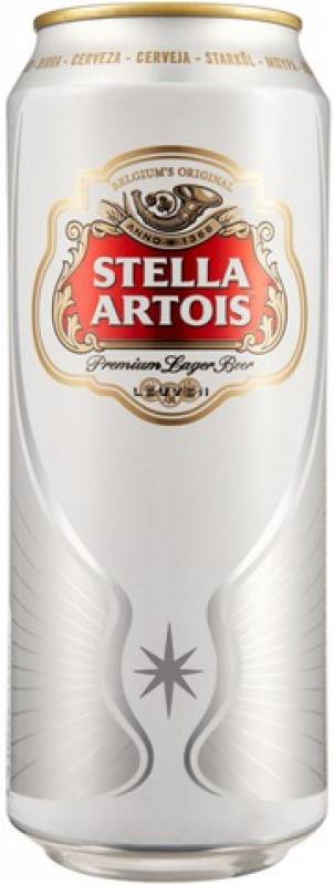 "Stella Artois" in can