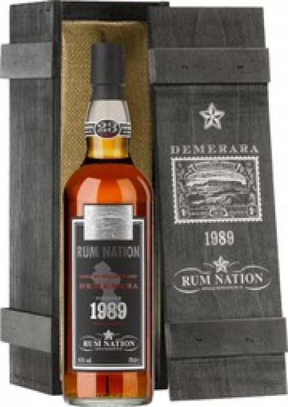 "Rum Nation", Demerara 23 Years Old, wooden box