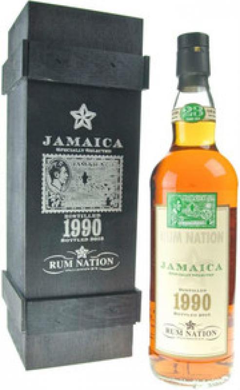 "Rum Nation", Jamaica 23 Years Old, 1990, wooden box