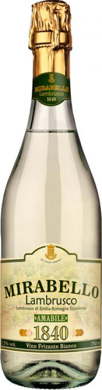 Chiarli 1860, "Mirabello" Bianco, Lambrusco di Emilia-Romagna IGT