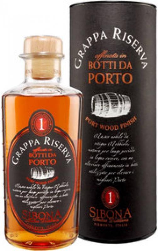 Sibona, Grappa Riserva Port Wood Finish, in tube