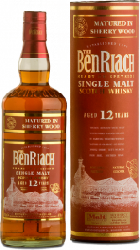 Benriach Sherry Wood, 12 Years Old, in tube