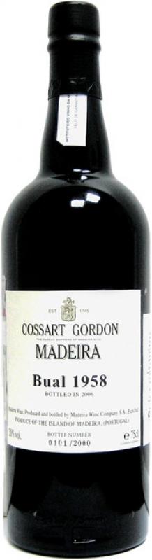 Cossart Gordon, Bual, 1958