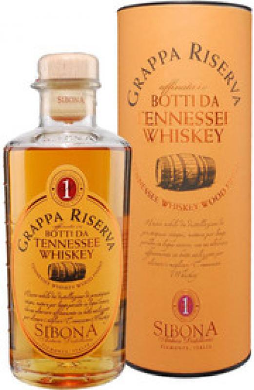 Sibona, Grappa Riserva Tennessee Whiskey Wood Finish, in tube
