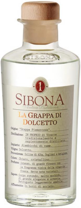 Sibona, La Grappa di Dolcetto