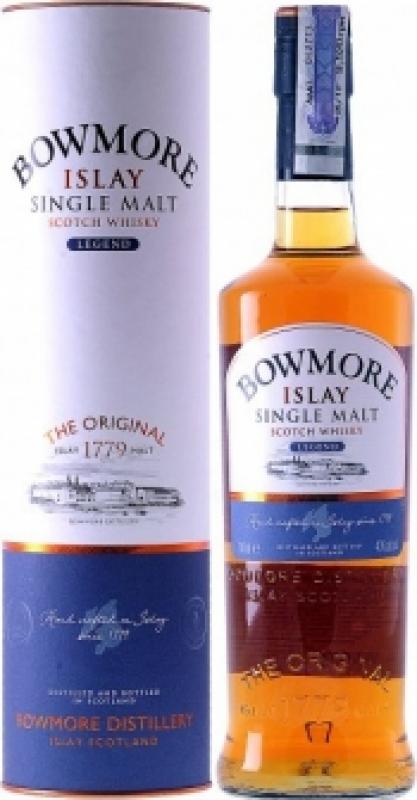 Bowmore "Legend" Islay Single Malt, gift tube