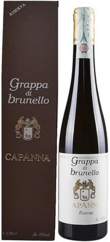 Capanna, Grappa di Brunello Riserva, gift box