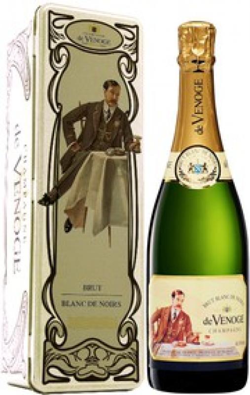Champagne de Venoge, "Blanc de Noirs" Brut, Champagne AOC, metal box