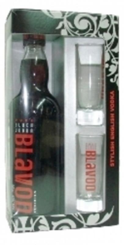 Blavod Black, gift box with 2 glasses