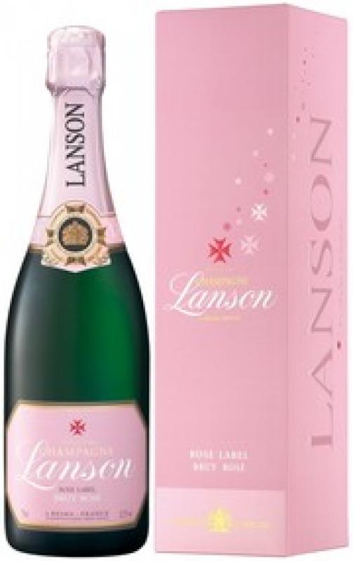 Lanson Rose Label Brut Rose, gift box