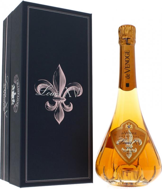 Champagne de Venoge, "Louis XV" Rose, Champagne AOC, 2002, gift box