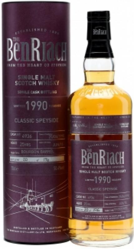 Benriach "Classic Speyside", 25 Years Old, 1990, in tube
