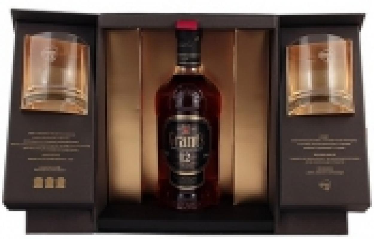 Grant's 12 Years Old, gift box with 2 glasses