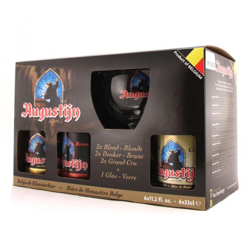 "Augustijn", gift set (6 bottles & glass)