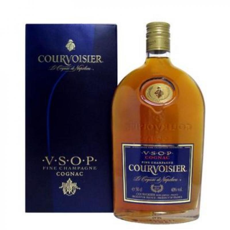 Courvoisier V.S.O.P. flask