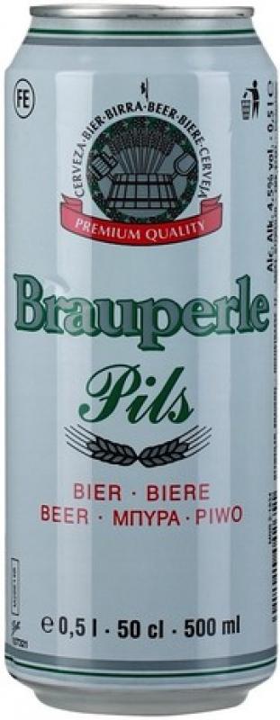 "Brauperle" Pils, in can