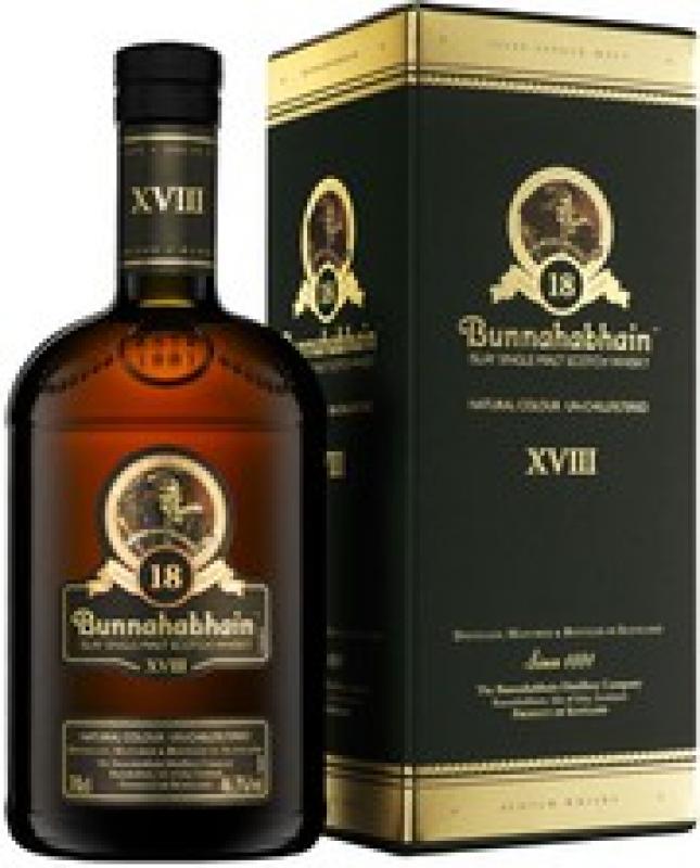 Bunnahabhain aged 18 years, gift box