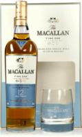 Macallan Fine Oak 12 Years Old, gift box and 2 glasses