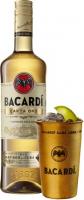 "Bacardi" Carta Oro, with metal cup