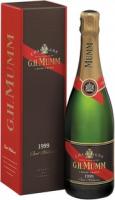 Mumm, "Cordon Rouge" Brut Millesime, Champagne AOC, 1999, gift box