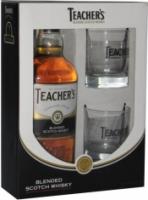 Teacher's Highland Cream, gift box with 2 glasses