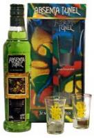 "Tunel" Green, gift box with 2 glasses